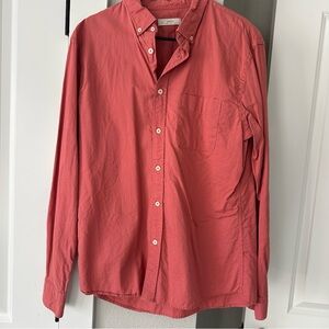 Celio Men's Coral Button-Down Shirt